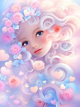 Blik van zachte liefde