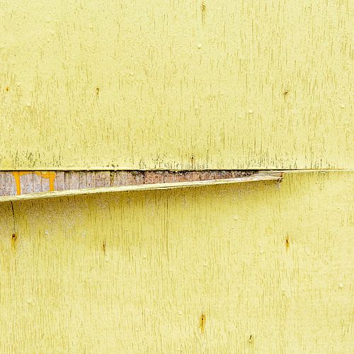 Maison de plage abstraite en jaune