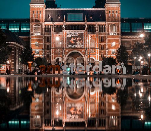 Rijksmuseum Amsterdam met IAMsterdam letters