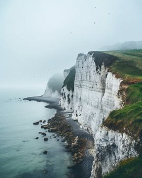Kliffen in Engeland van fernlichtsicht