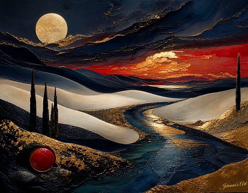 Deco After Dark – Crimson Horizon Shift