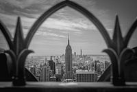 New York City uitzicht zwart wit