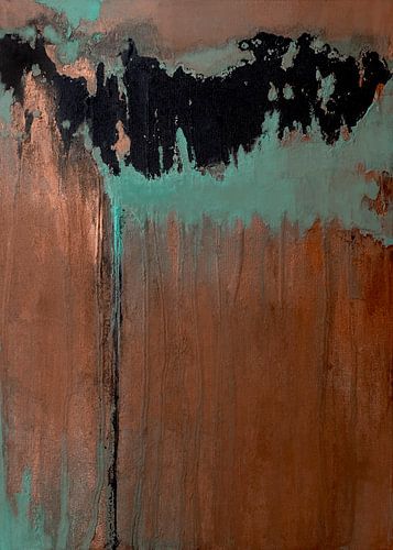Oranje zwart abstract