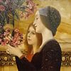 Gustav Klimt - Deux jeunes filles avec un buisson de lauriers-roses (ca. 1890-1892) sur Peter Balan