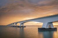 Zeeland bridge at sunrise