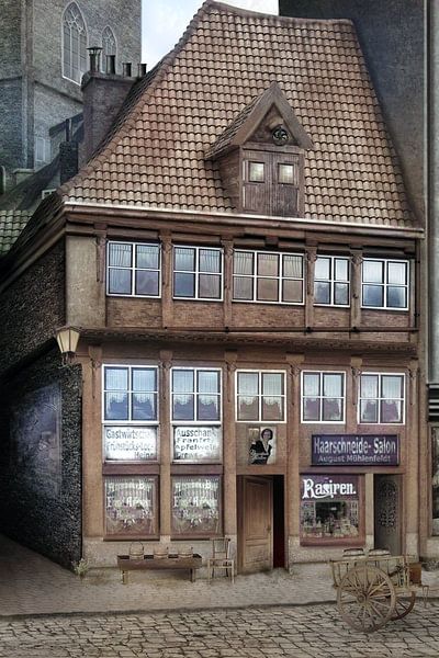 Maison dans le vieux Hambourg par Erwin Bak