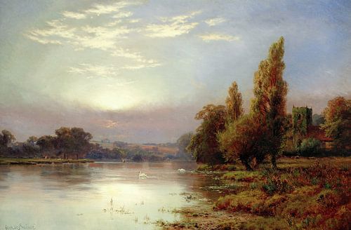 Alfred de Breanski,Wargrave bij zonsopgang