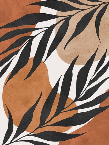 Aquarel tropische bladeren 8