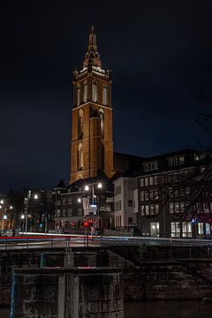 Verlichte pracht van de Sint-Christoffelkathedraal in Roermond van Triki Photography