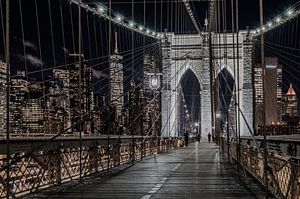Brooklyn Bridge After Dark