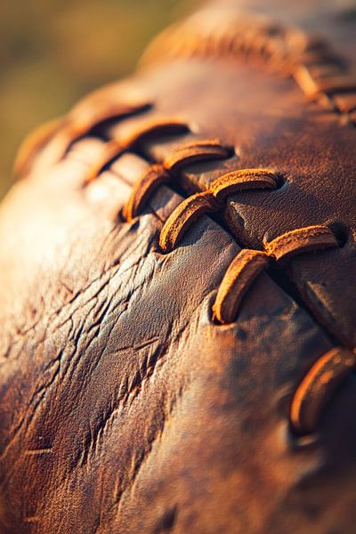 Voetbal close-up van Poster Art Shop