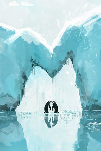 Pinguine und das Eisbergherz