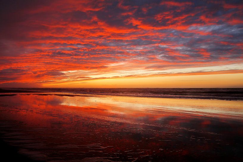 Zandvoort sunset by Monique van Middelkoop
