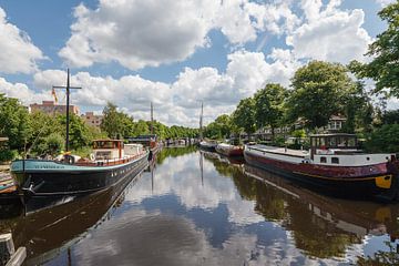 Das Reitdiep in Groningen, die Niederlande von Martin Stevens