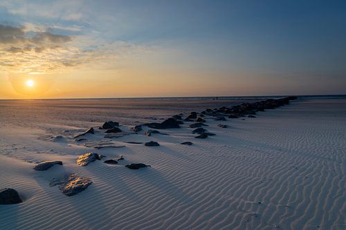 Sunset Texel Eierlandse dam