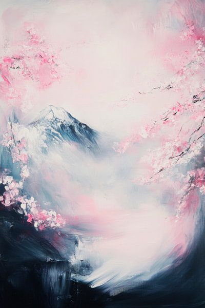 Blütenzauber Landschaft von Poster Art Shop