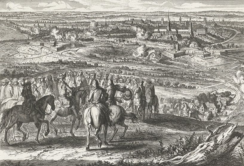 Coenraet Decker, Belagerung von Gent durch die Franzosen, 1678 von Atelier Liesjes