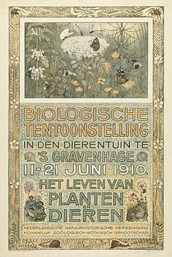 Plakat der biologischen Ausstellung, Theo van Hoytema