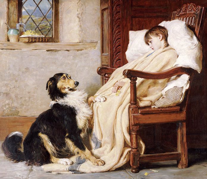 Briton Riviere, Alte Spielkameraden, 1883 von finemasterpiece