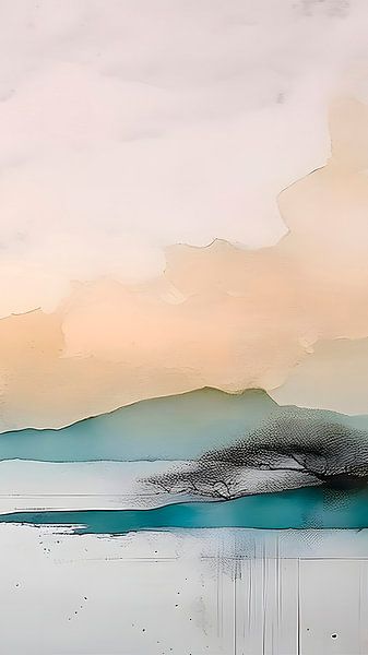 ZEN Art Triptych (3): Japanese mountain landscape by Studio Pieternel