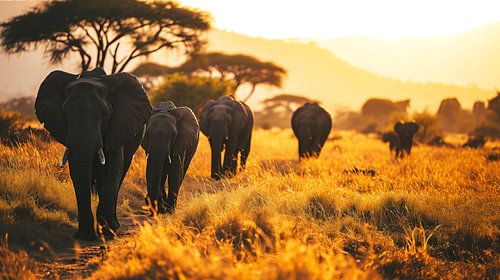 De Laatste Stralen over de Savanne