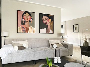 Customer photo: Daydreamer, modern portrait by Carla Van Iersel