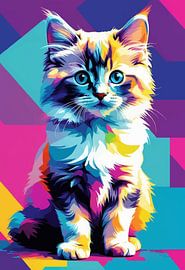 Ragdoll Kat Pop Kunst