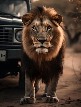 Lion in Africa V2 by drdigitaldesign