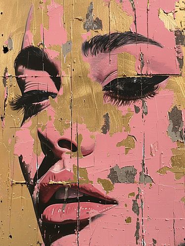 Modernes abstraktes Porträt