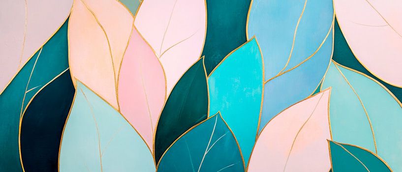 Leaf pattern elegance by Poster Art Shop