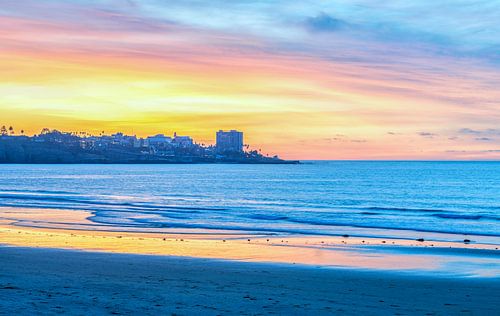Eenzaamheid aan het strand van La Jolla Shores