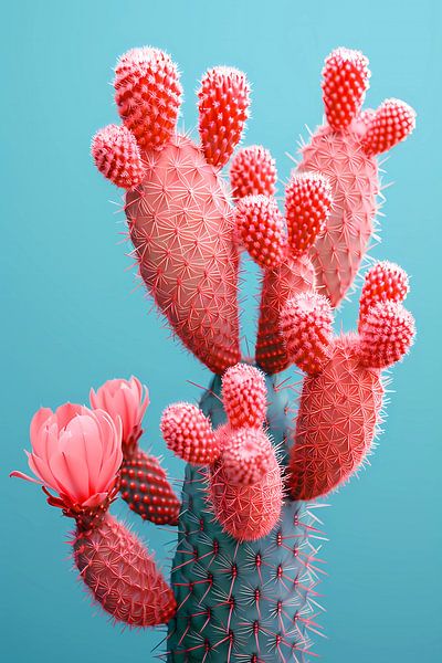 Pink cactus by haroulita