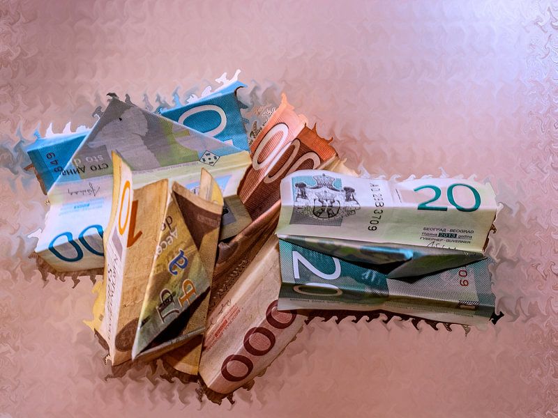 CONCEPT FINANCIËN: SERVISCHE DINAR van Photoart-Naegele
