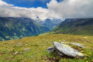 Landschap in de bergen bij Grimentz