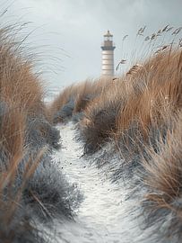 Coastal Landscape Light Play: Lighthouse Magic by the Sea