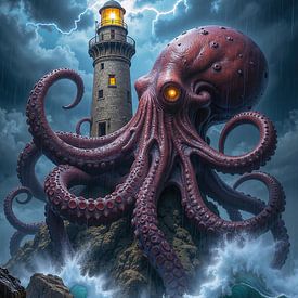 KRAKENOR – Une pieuvre géante attaque un phare dans une tempête sur INFERAURUM