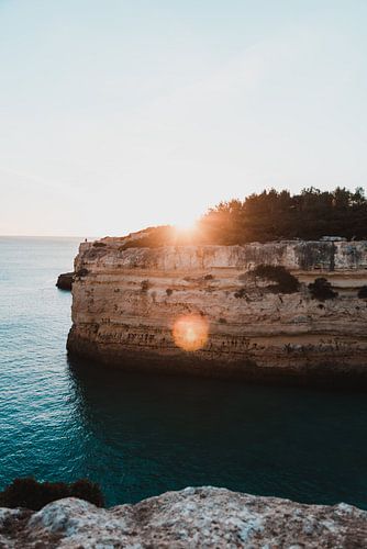 Zonsondergang Algarve, Portugal