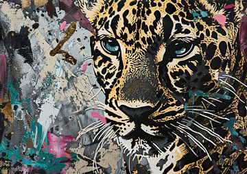 Malerei Leopard Kunst von Kunst Laune