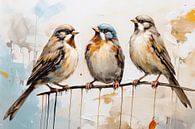 Vogeltjes van Blikvanger Schilderijen thumbnail