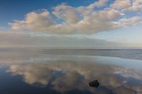 Weerspiegeling op het Wad bij Moddergat