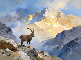 Above the Quiet Peaks by Mellow Art