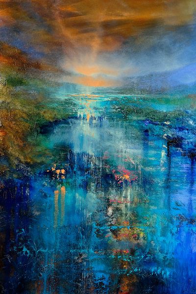Hier en Nu - geabstraheerd landschap van Annette Schmucker