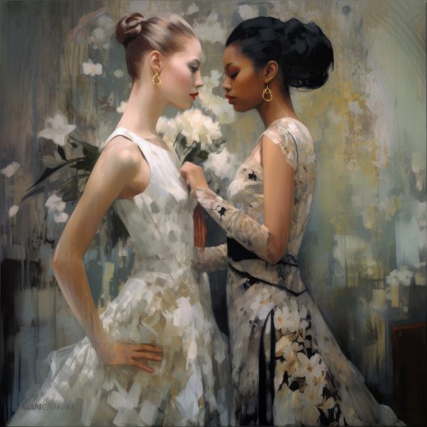 Klassiek portret &quot;Romance&quot; van Studio Allee