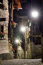 De straten van Grimentz in de nacht par Dennis van de Water Aperçu