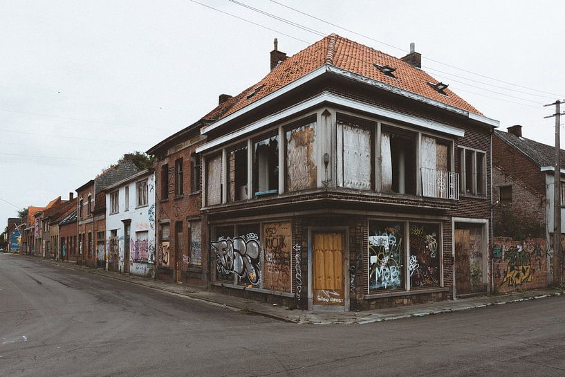 Verlassenes Haus in der Geisterstadt Doel von Rob Veldman