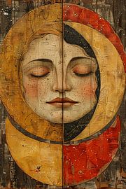 Expression silencieuse sur fond d'or sur Art & Soul Creations