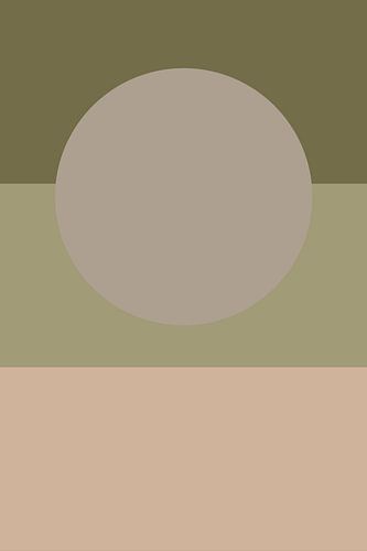 Abstract minimalist landscape in rustic colors by Dina Dankers