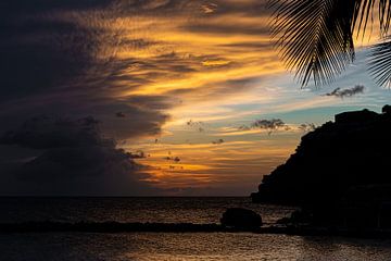 Zonsondergang Curaçao van Maikel van Willegen Photography