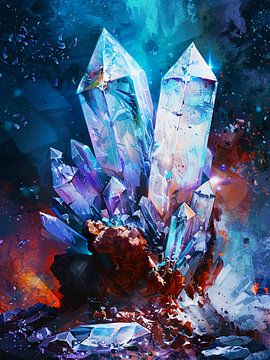 Kristallen in de ruimte van haroulita
