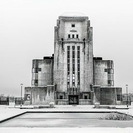 Radio Kootwijk im Schnee von Laura Dijkslag